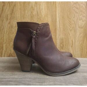 Mia Kori Ankle Boots Womens Size‎ 8.5 Brown